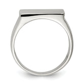 Sterling Silver 19x16mm Closed Back Signet Ring
